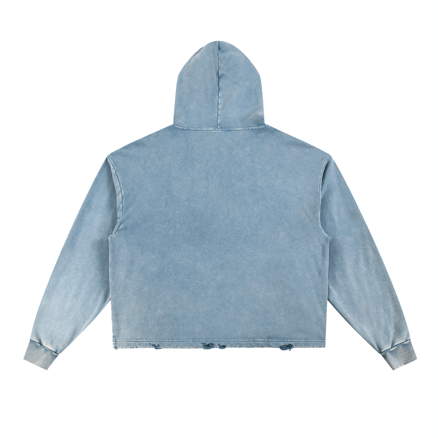 Distressed Boxy Hoodie