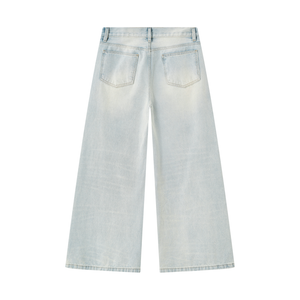 STILL. Men's Light Wash Wide Leg Jeans, additional view