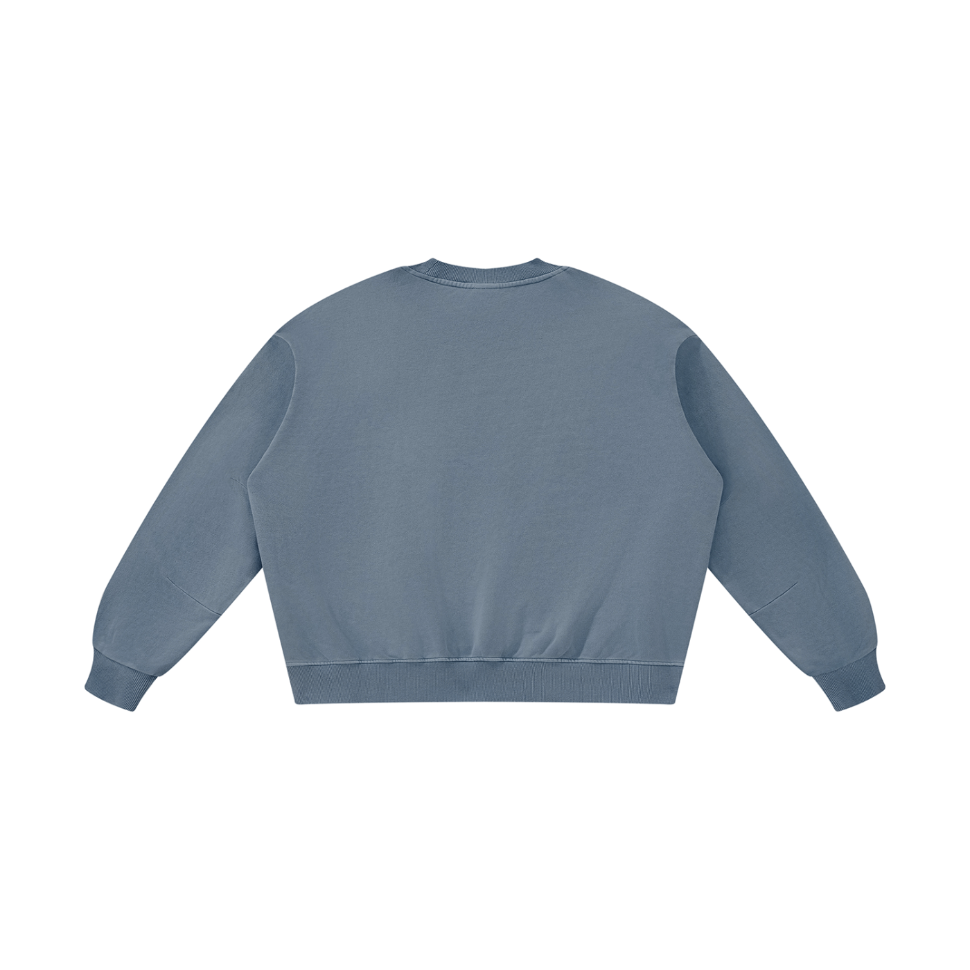 STILL. Boxy Vintage Wash Sweatshirt — garment-washed cotton crewneck