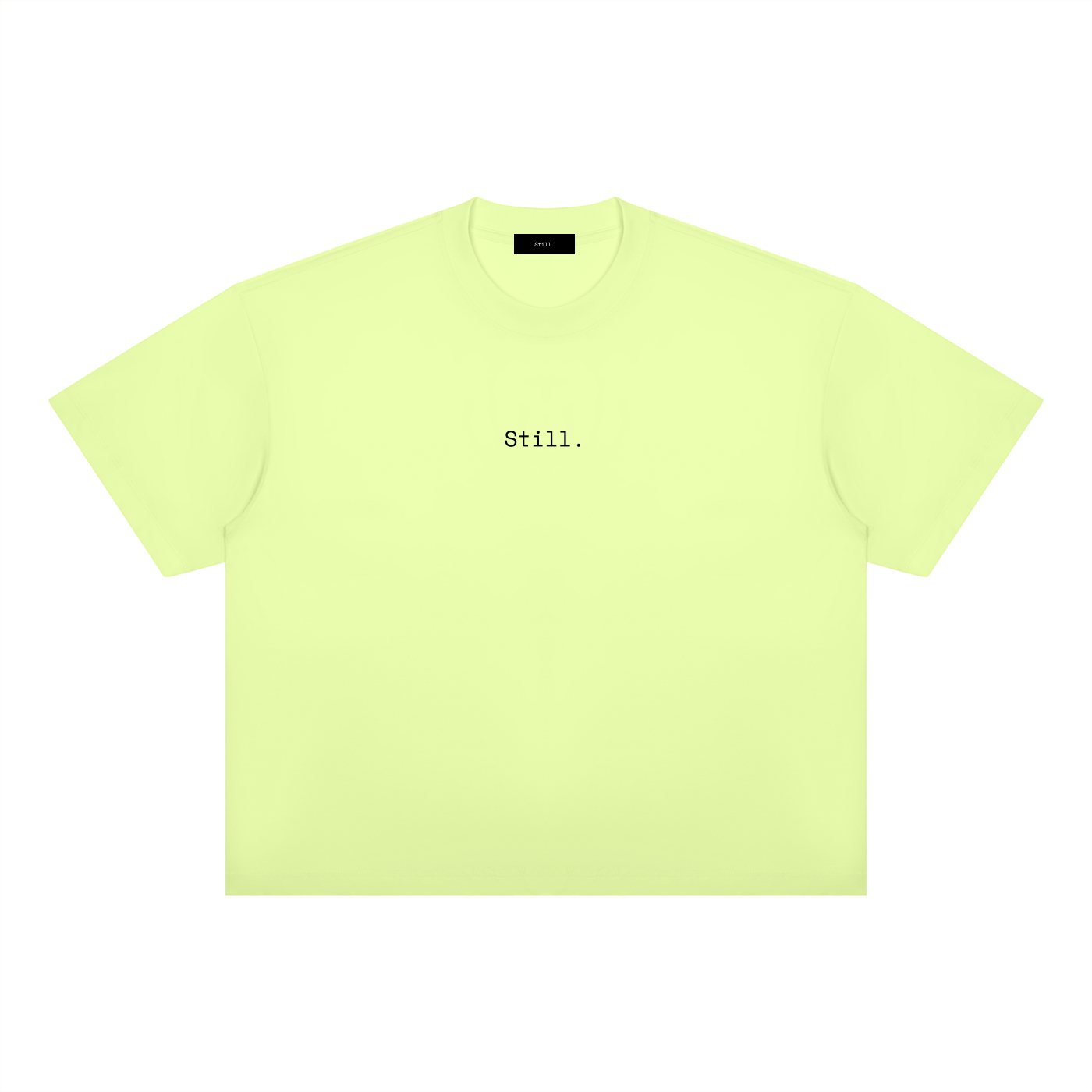 STILL. Boxy Drop Shoulder T-Shirt — midweight cotton-blend boxy tee