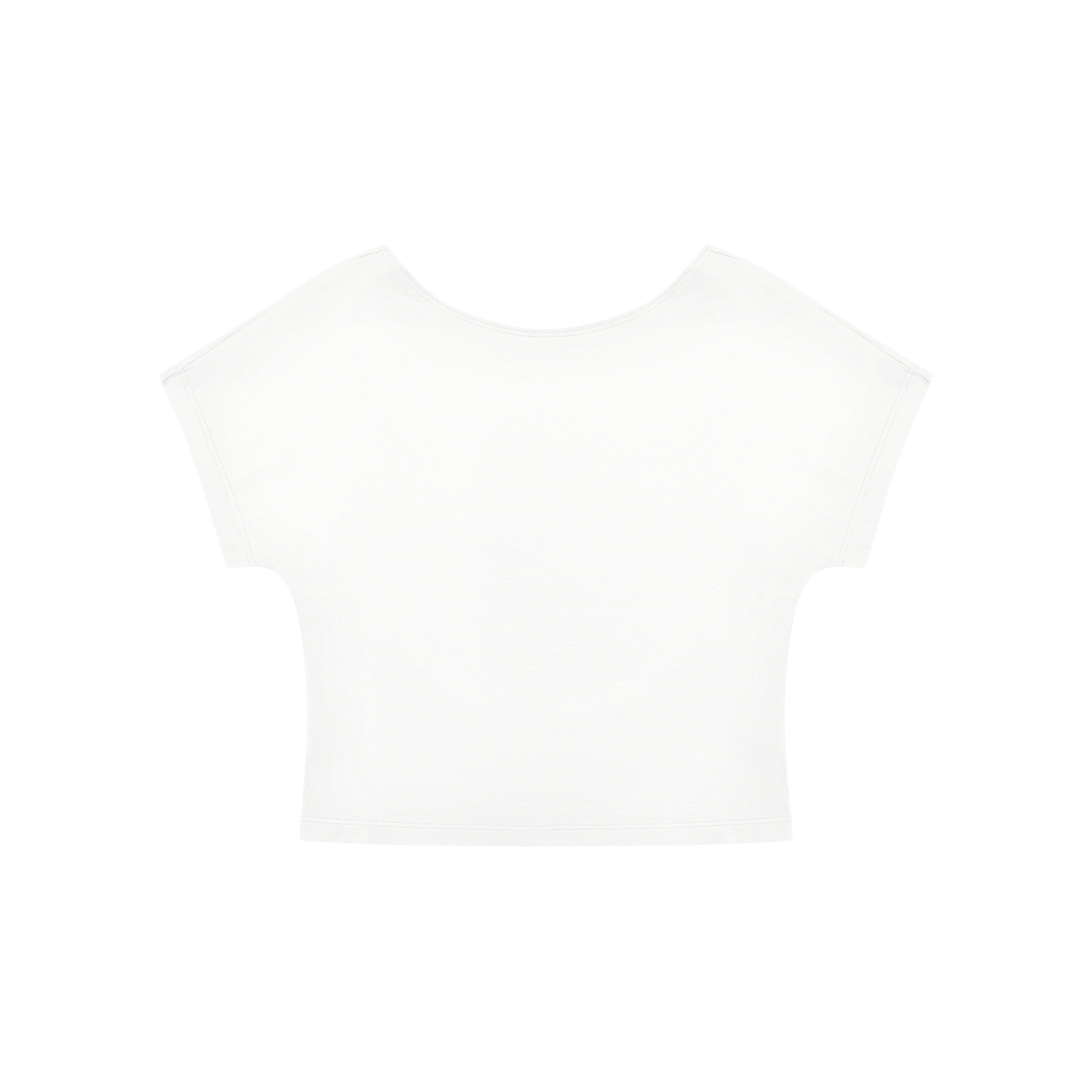 STILL. Women's Open Back Top — cropped stretch-cotton open back top