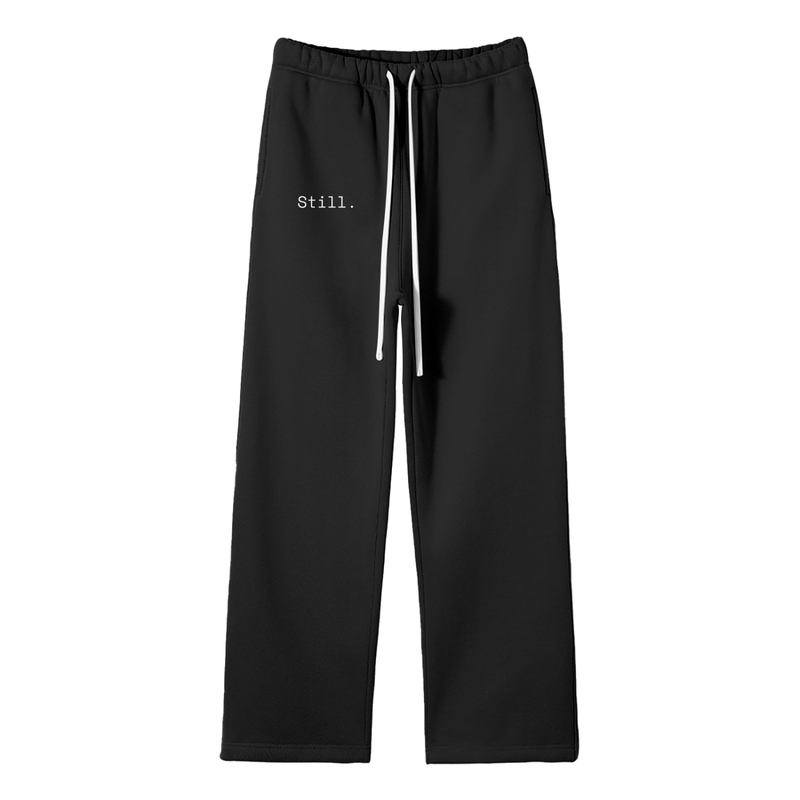 Still. Fleece Straight Leg Pants, front view