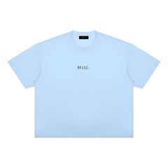 STILL. Boxy Drop Shoulder T-Shirt — midweight cotton-blend boxy tee