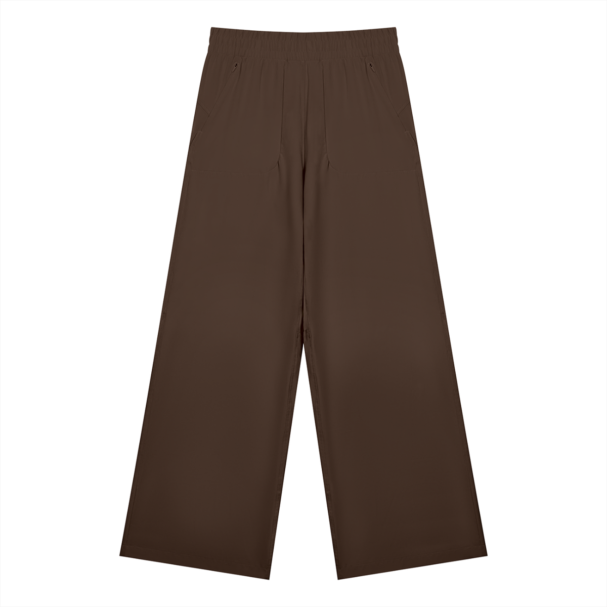 STILL. Women's High Waisted Wide Leg Yoga Pants in Brown