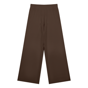 STILL. Women's High Waisted Wide Leg Yoga Pants in Brown
