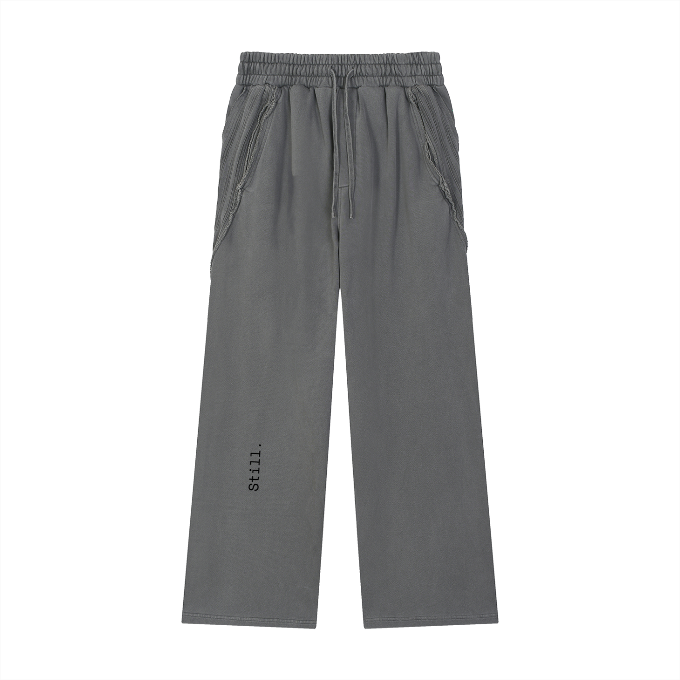 Snow Washed Tape Raw Edge Sweatpants image 10