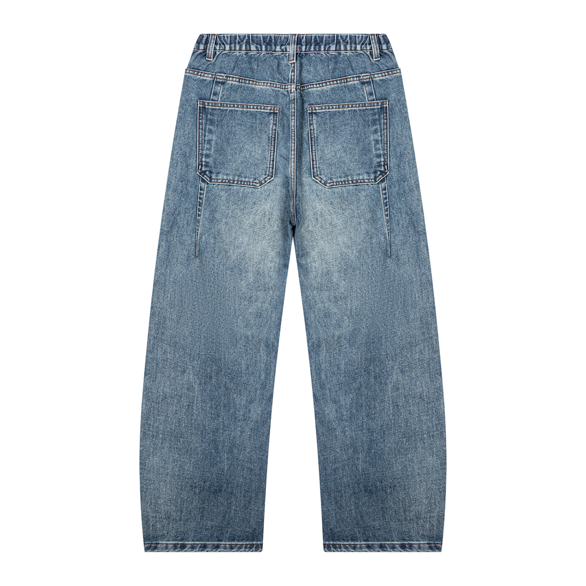 STILL. Unisex Vintage Wash Barrel Leg Jeans, additional view