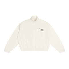 STILL. Striped Zip Track Jacket — lightweight striped track jacket