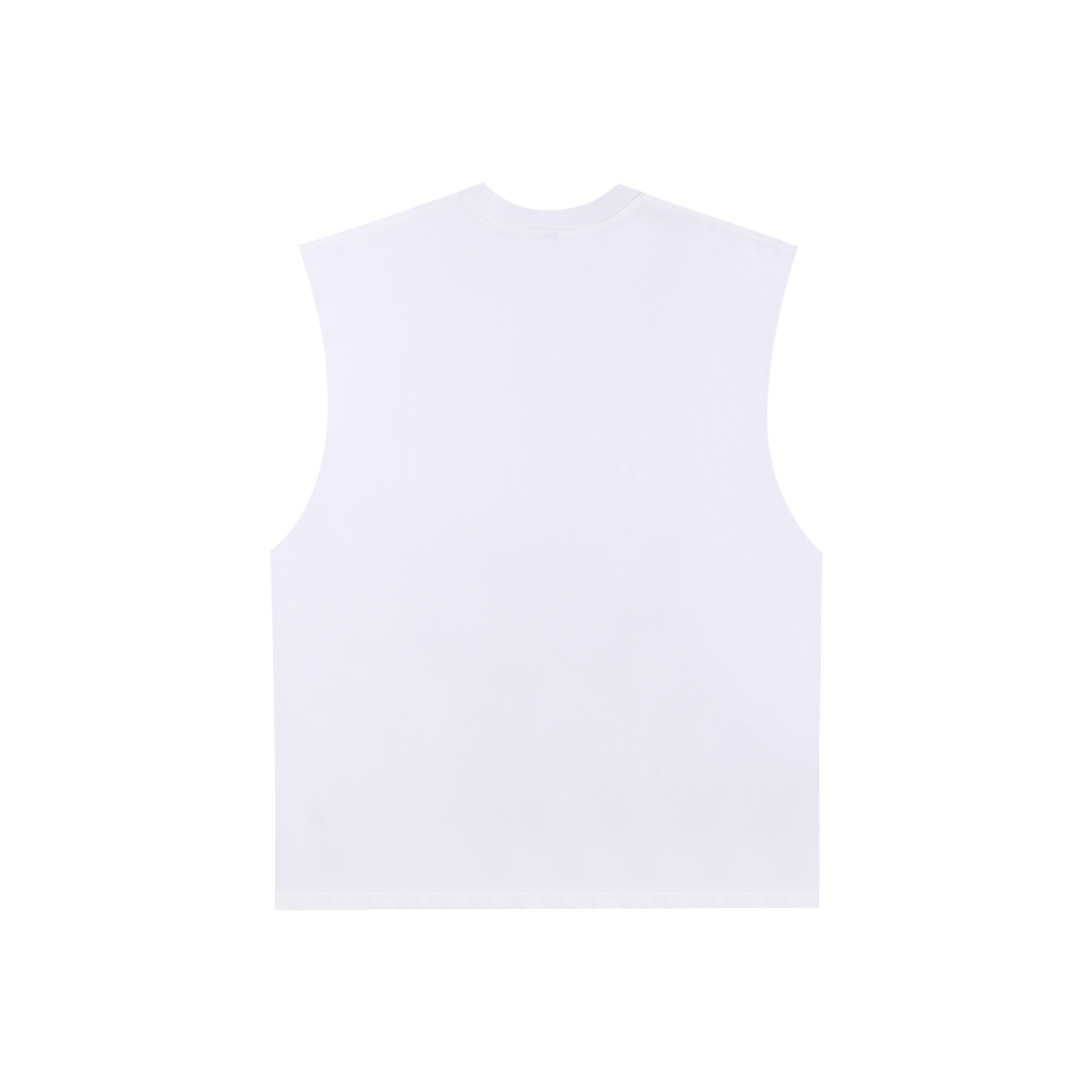 STILL. Raw Edge Cotton Tank Top — longline cotton tank with frayed raw edges