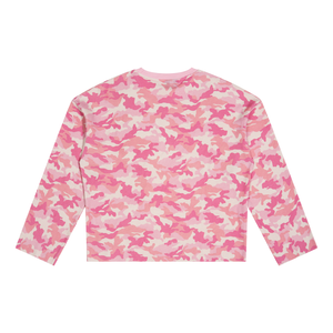 STILL. Unisex Camo Waffle Raw Edge Long Sleeve T-Shirt, additional view