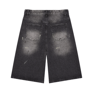 STILL. Men's Vintage Wash Denim Shorts — heavyweight washed denim