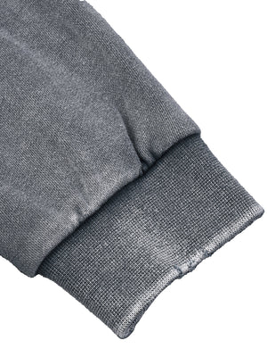 Snow Washed Raw Edge Cropped Sweatshirt image 2