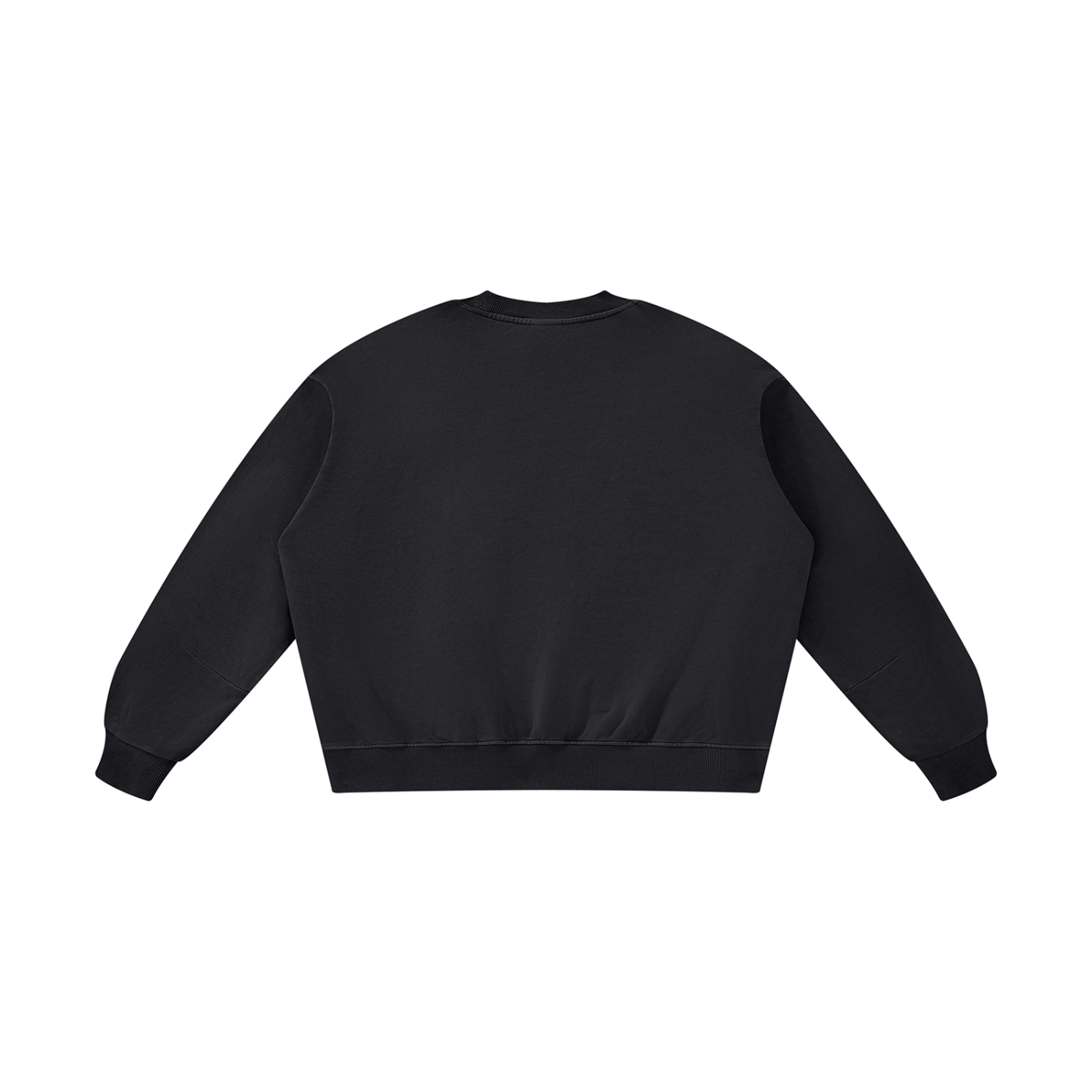 STILL. Boxy Vintage Wash Sweatshirt — garment-washed cotton crewneck