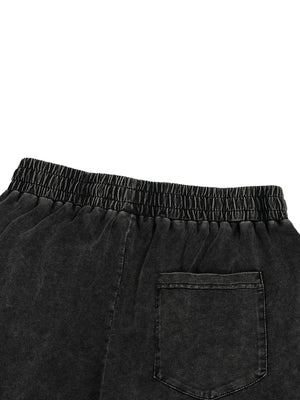 Snow Wash Drawstring Cotton Pants image 4