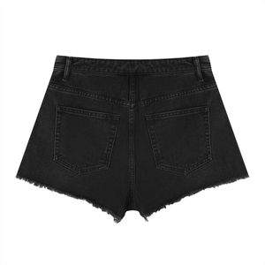 STILL. Women's High Rise Denim Shorts — vintage wash denim shorts