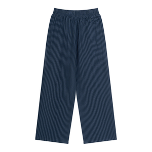 STILL. Striped Pleated Pants — lightweight striped trousers