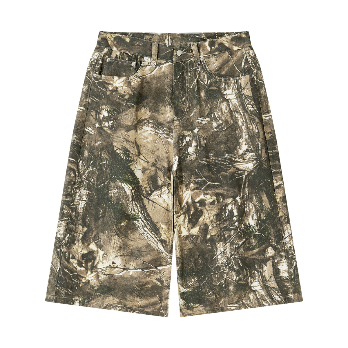 STILL. Men's Tree Camo Shorts in Brown Tree Camo