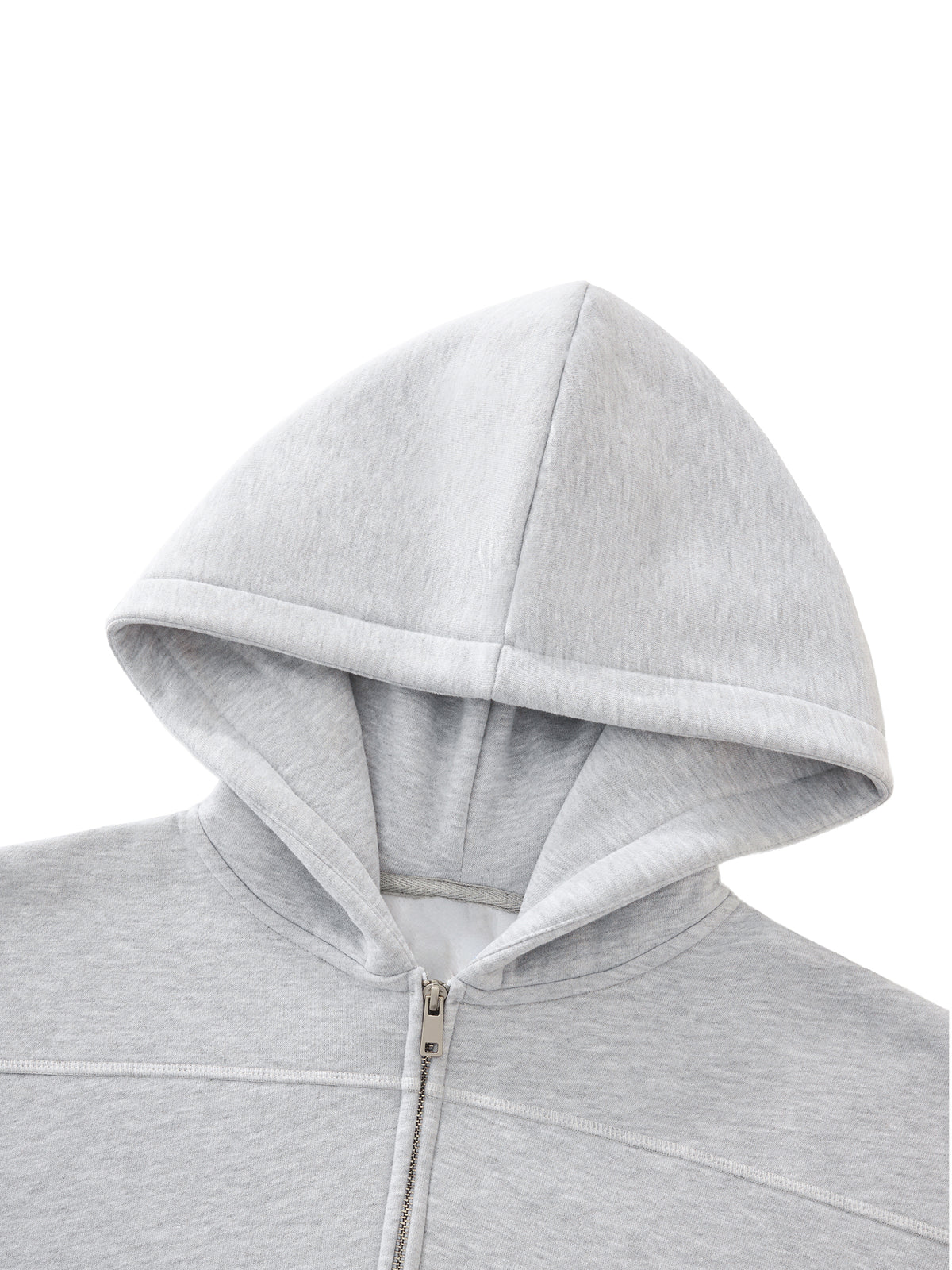 STILL. Contrast Stitch Boxy Zip Hoodie, additional view