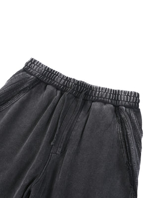 STILL. Vintage Washed Tape Raw Edge Sweatpants, detail view