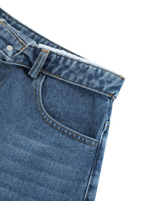 STILL. Women's High Rise Denim Shorts, additional view