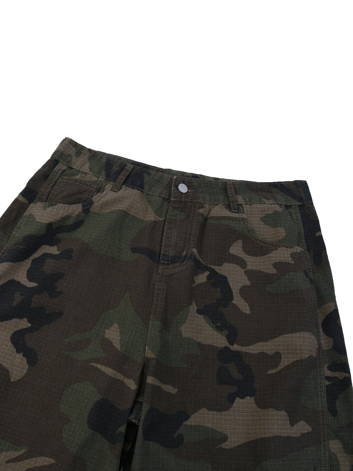 STILL. Camo Barrel Leg Cargo Pants, additional view
