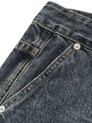 STILL. Men's Pleated Wide Leg Jeans, additional view