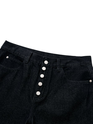 STILL. Men's Button Fly Wide Leg Jeans, additional view