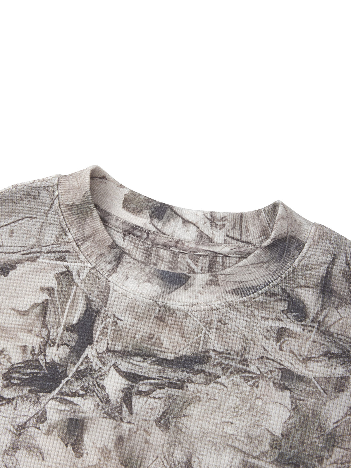 STILL. Unisex Tree Camo Waffle Long Sleeve T-Shirt, additional view