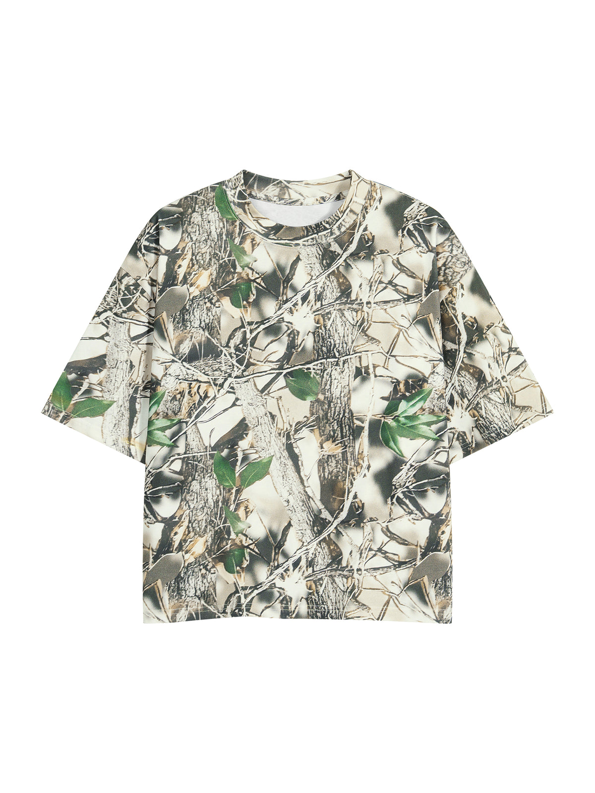 STILL. Unisex Tree Camo Boxy T-Shirt in Tree Camo