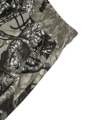 STILL. Unisex Tree Camo Barrel Leg Pants, additional view