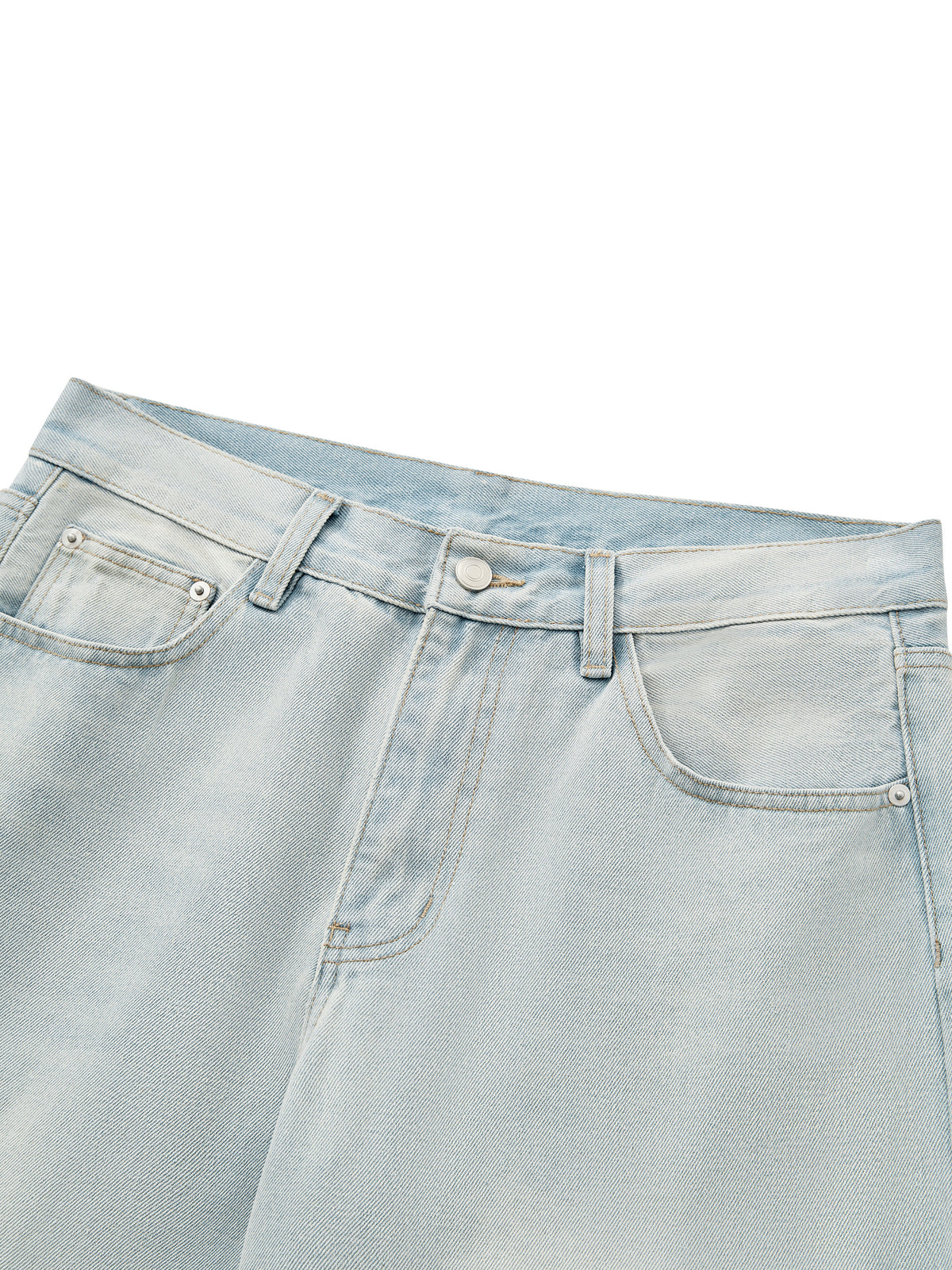 STILL. Men's Light Wash Wide Leg Jeans, additional view