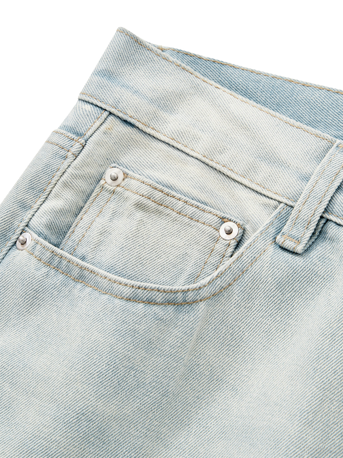 STILL. Men's Light Wash Wide Leg Jeans, additional view