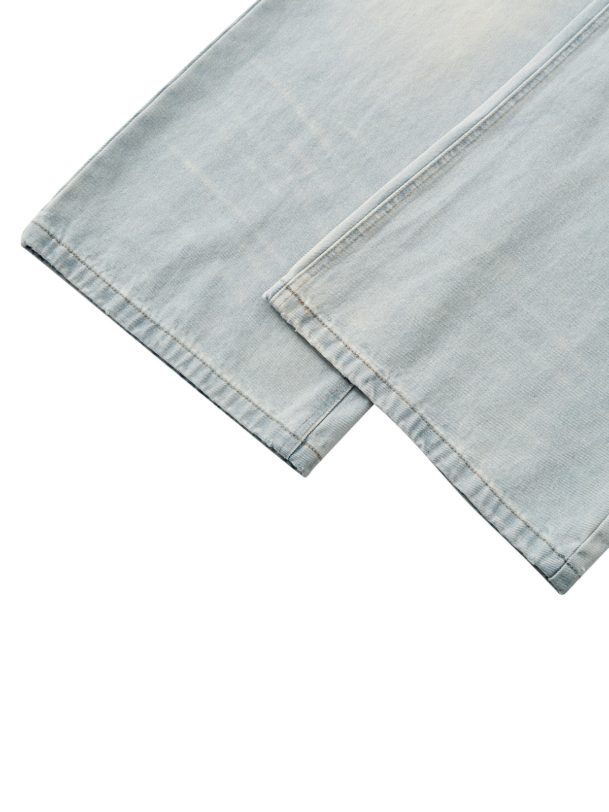 STILL. Men's Light Wash Wide Leg Jeans, additional view