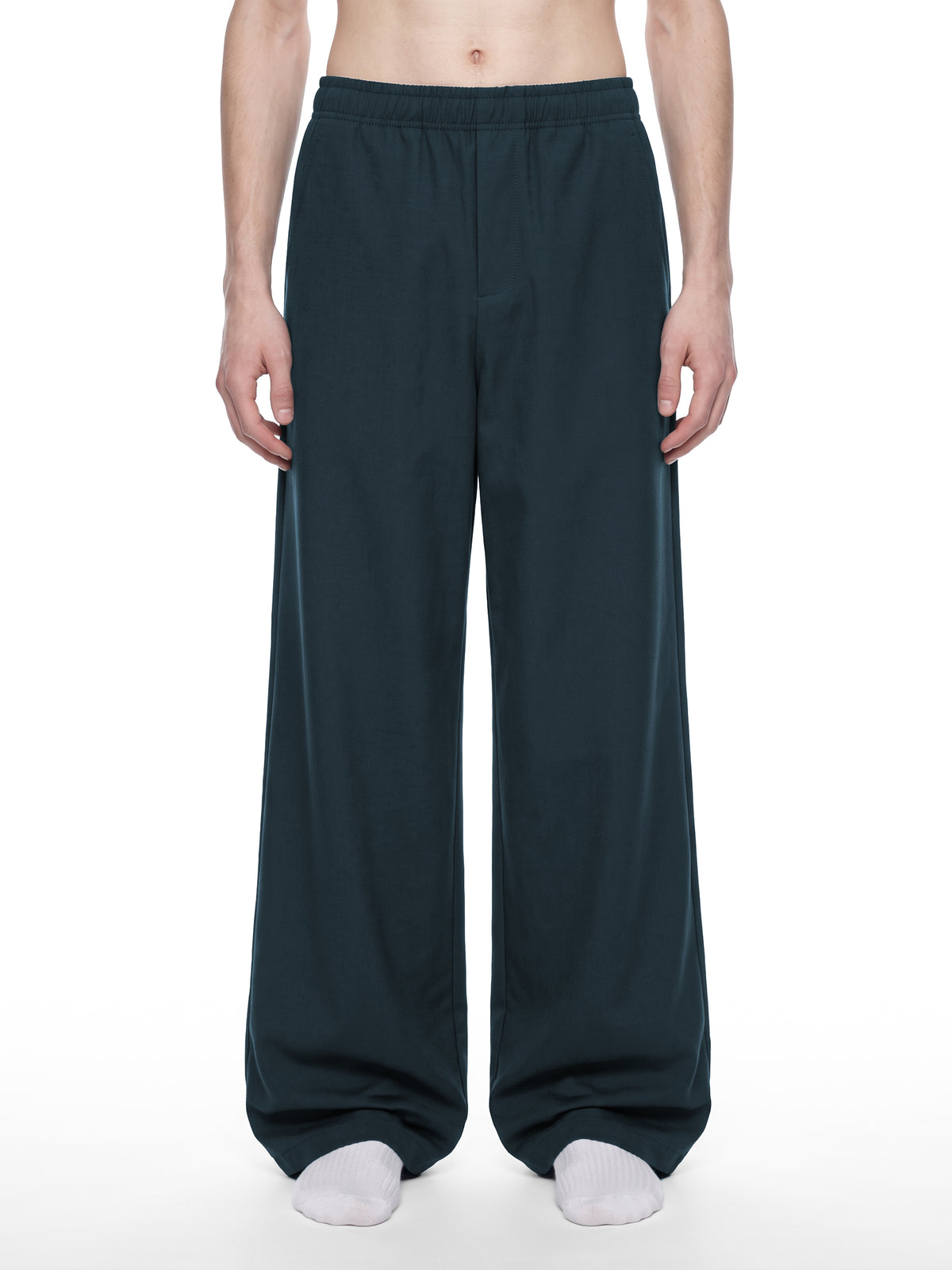 STILL. Men's Loose Straight Leg Pants, worn by a model