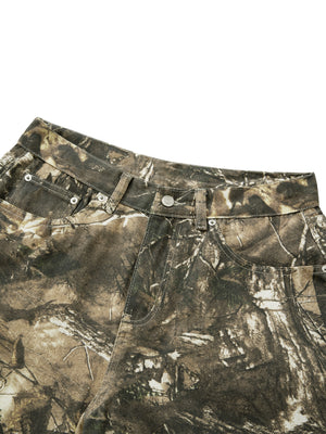 STILL. Men's Tree Camo Shorts, detail view